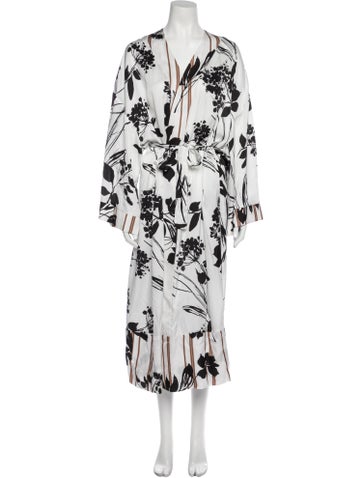 1-One Dresses Floral Print Long Dress L