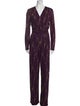 1-One Printed V-Neck Jumpsuit