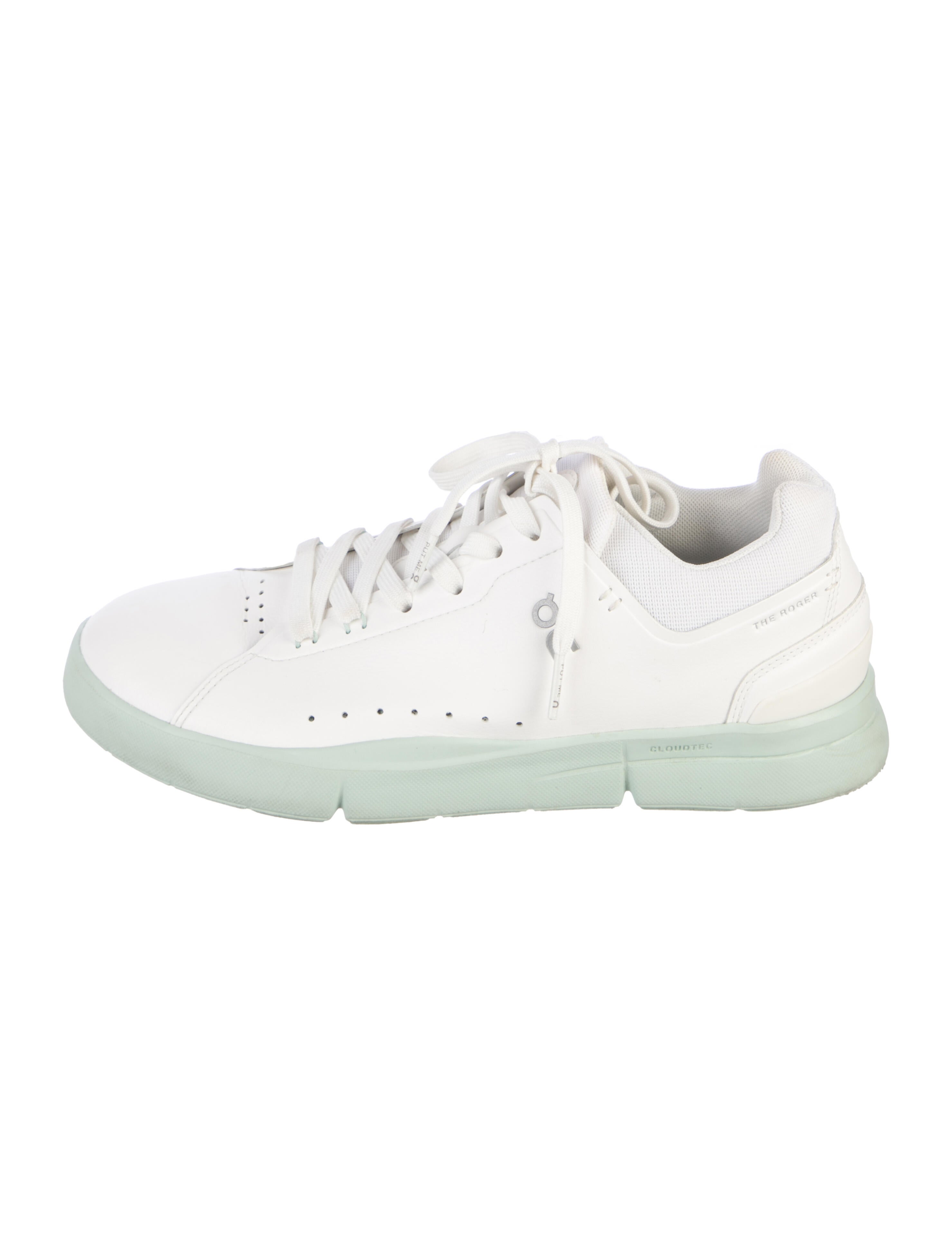 On Leather Colorblock Pattern Sneakers