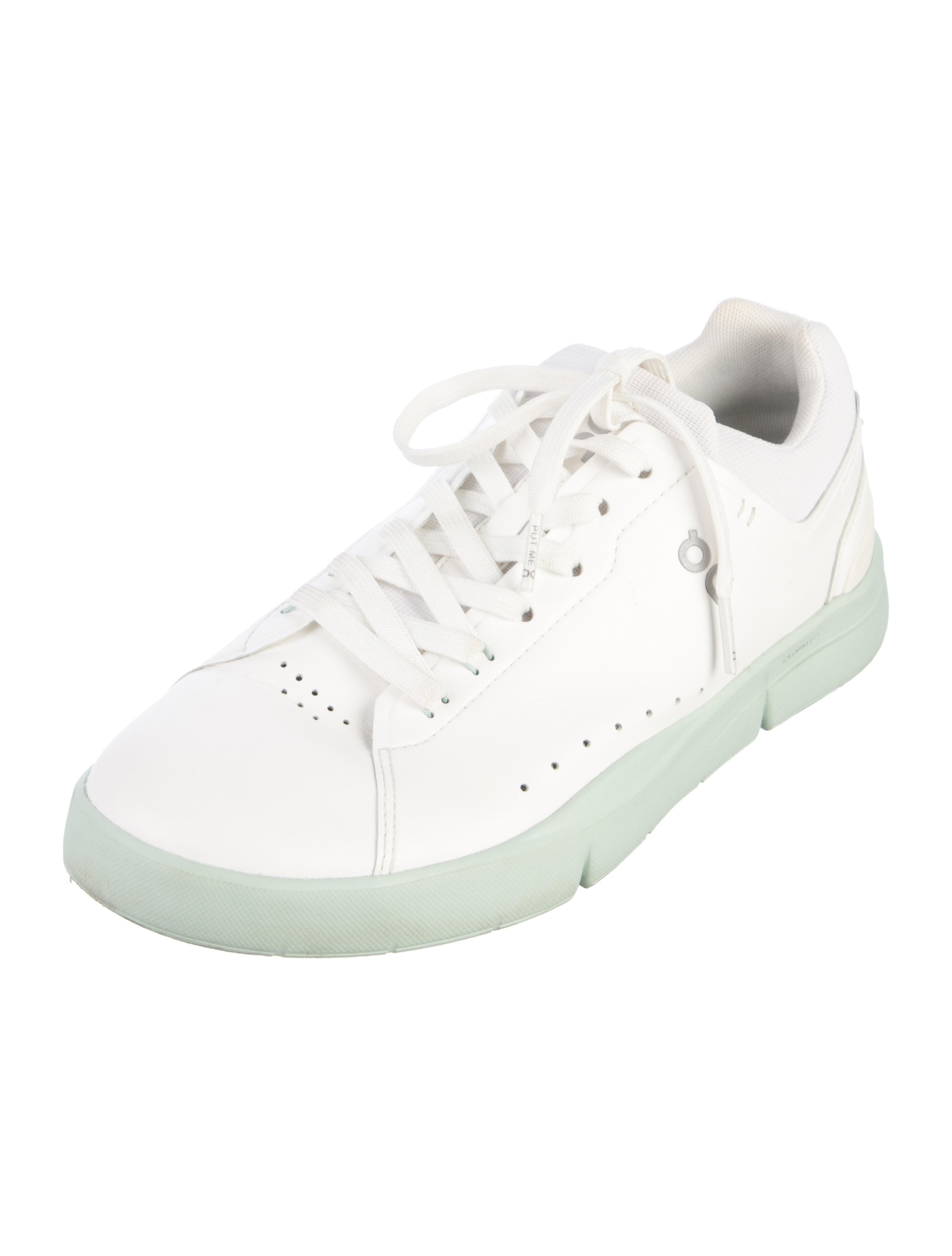 On Leather Colorblock Pattern Sneakers