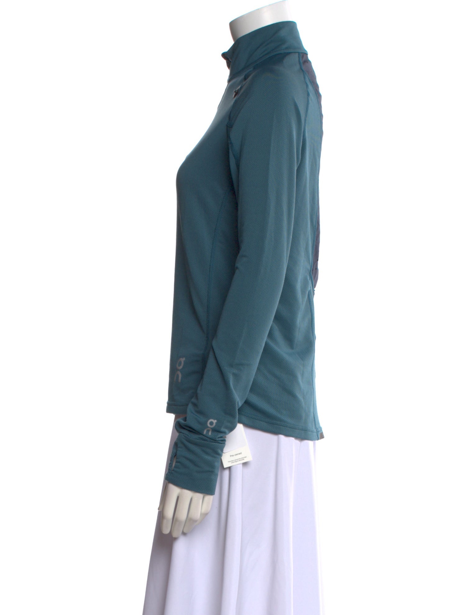 On Mock Neck Long Sleeve Sweatshirt