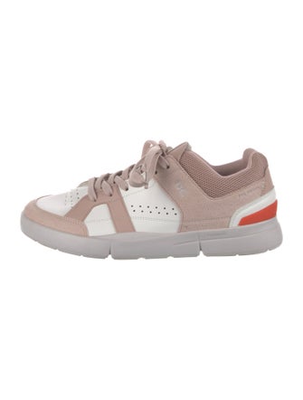 On Leather Colorblock Pattern Sneakers