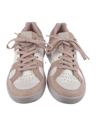 On Leather Colorblock Pattern Sneakers