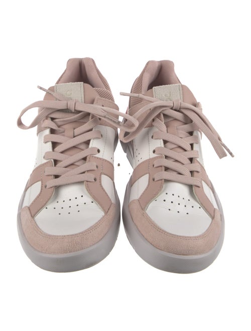 On Leather Colorblock Pattern Sneakers