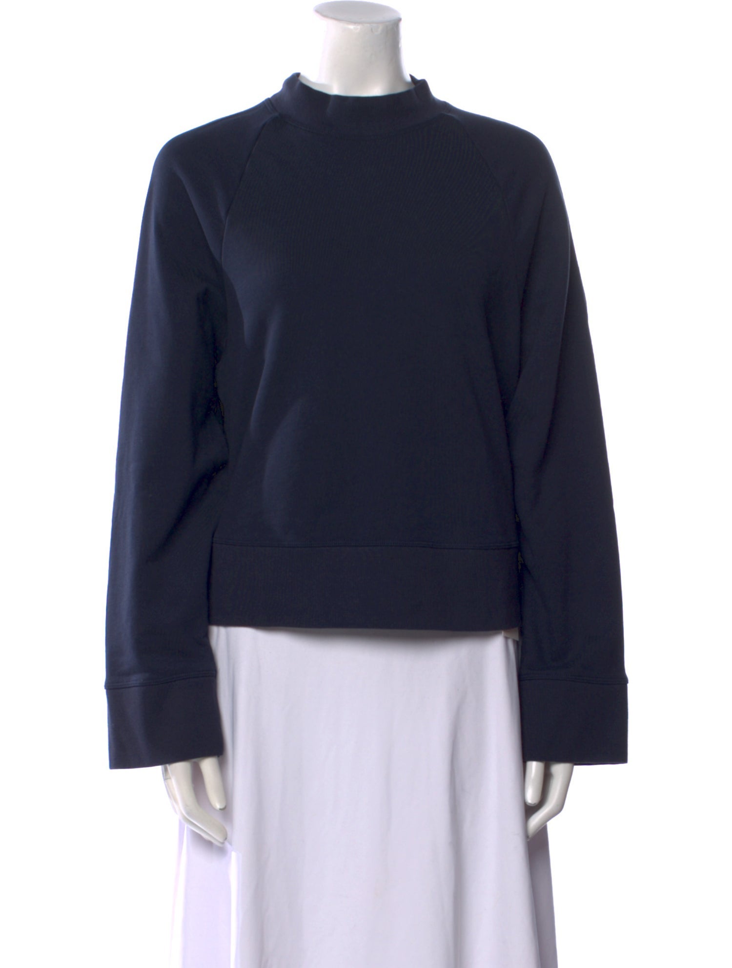 On Mock Neck Long Sleeve Sweatshirt