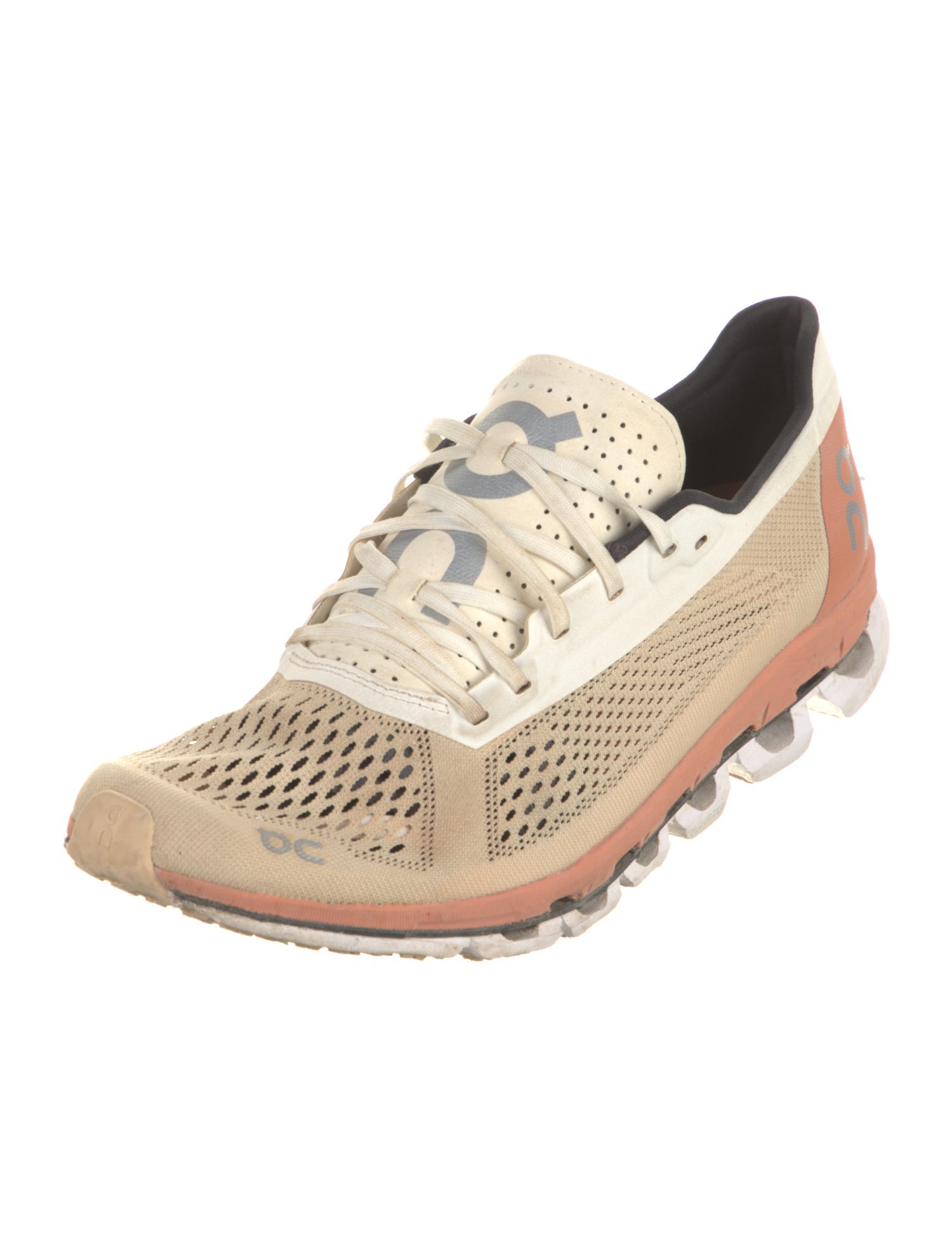 On Mesh Colorblock Pattern Athletic Sneakers