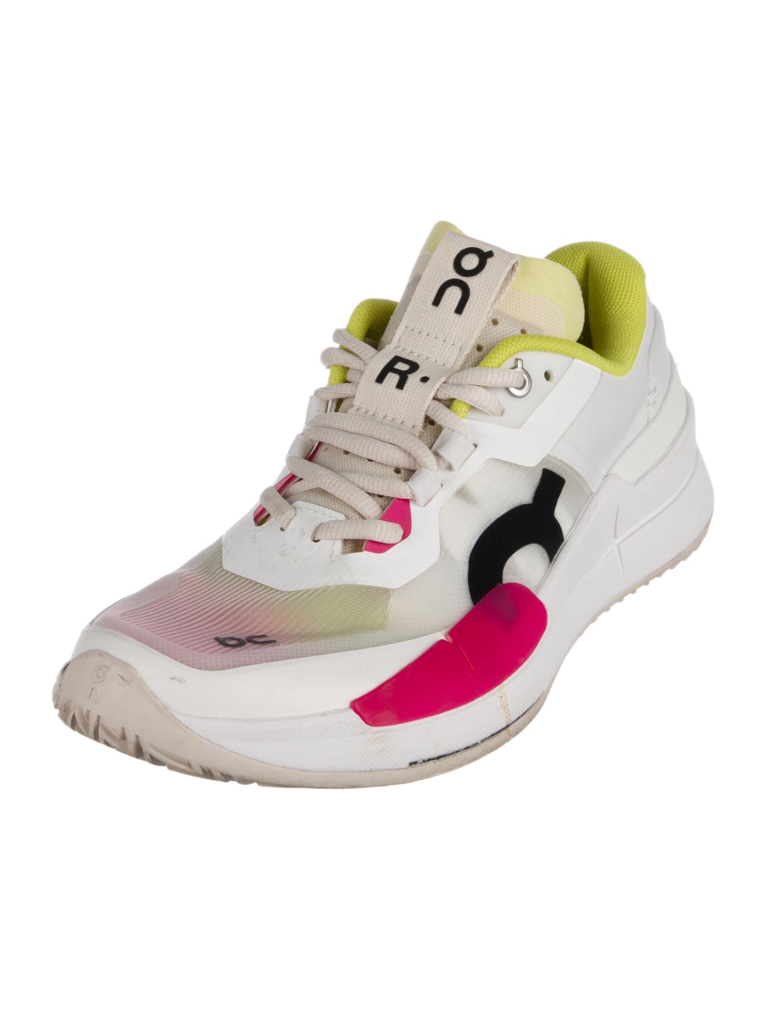 On Mesh Colorblock Pattern Athletic Sneakers