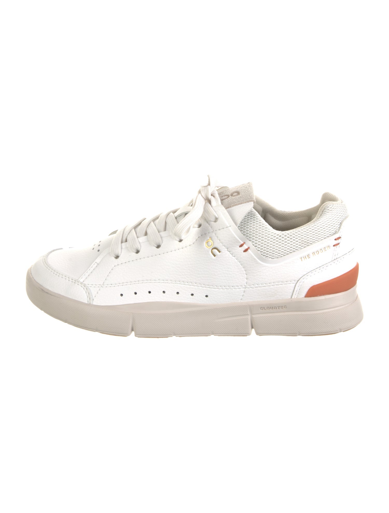 On Leather Colorblock Pattern Sneakers