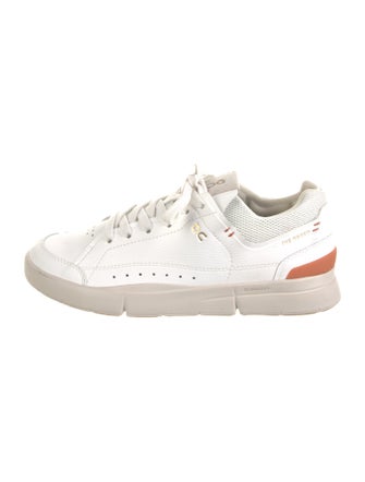On Leather Colorblock Pattern Sneakers