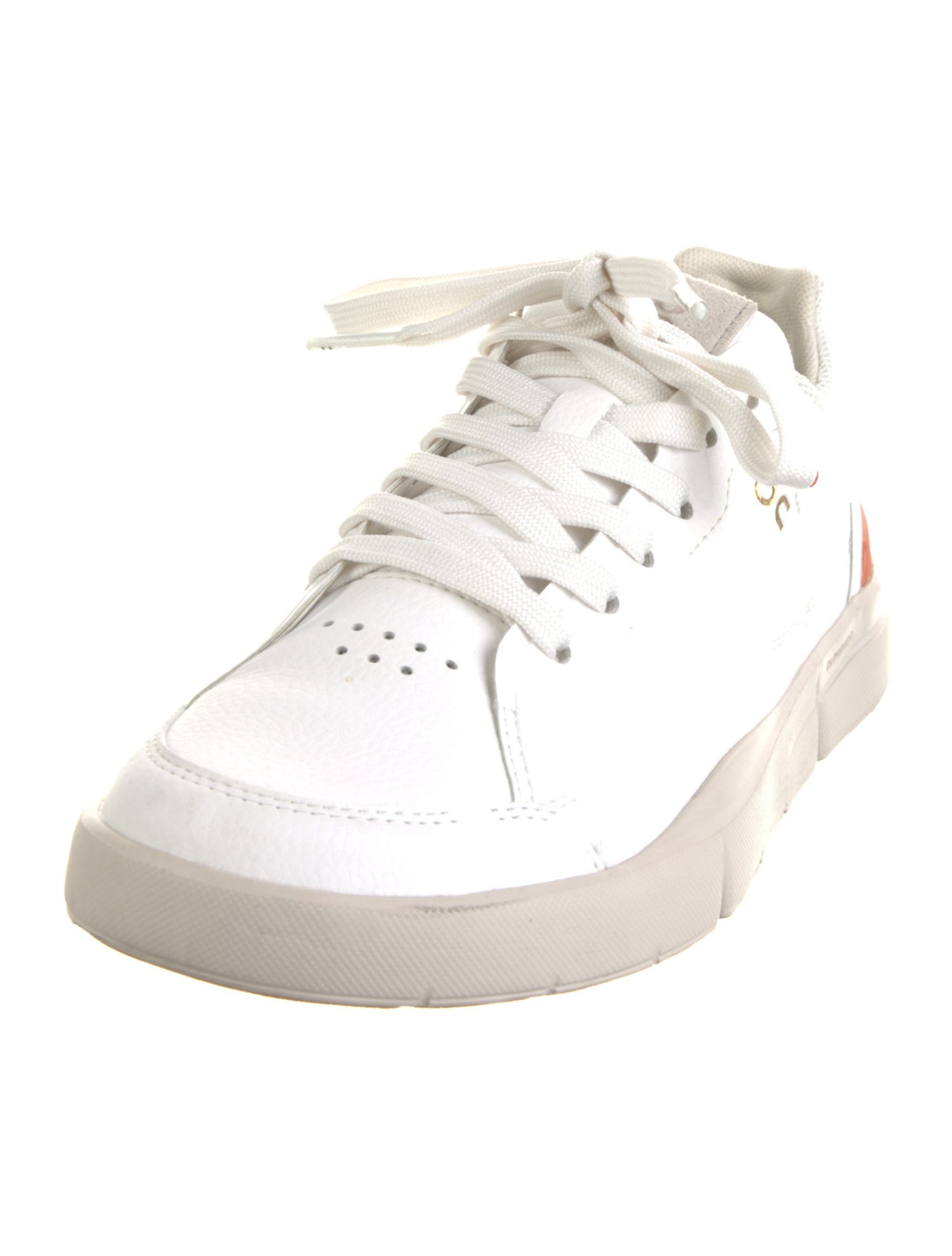 On Leather Colorblock Pattern Sneakers