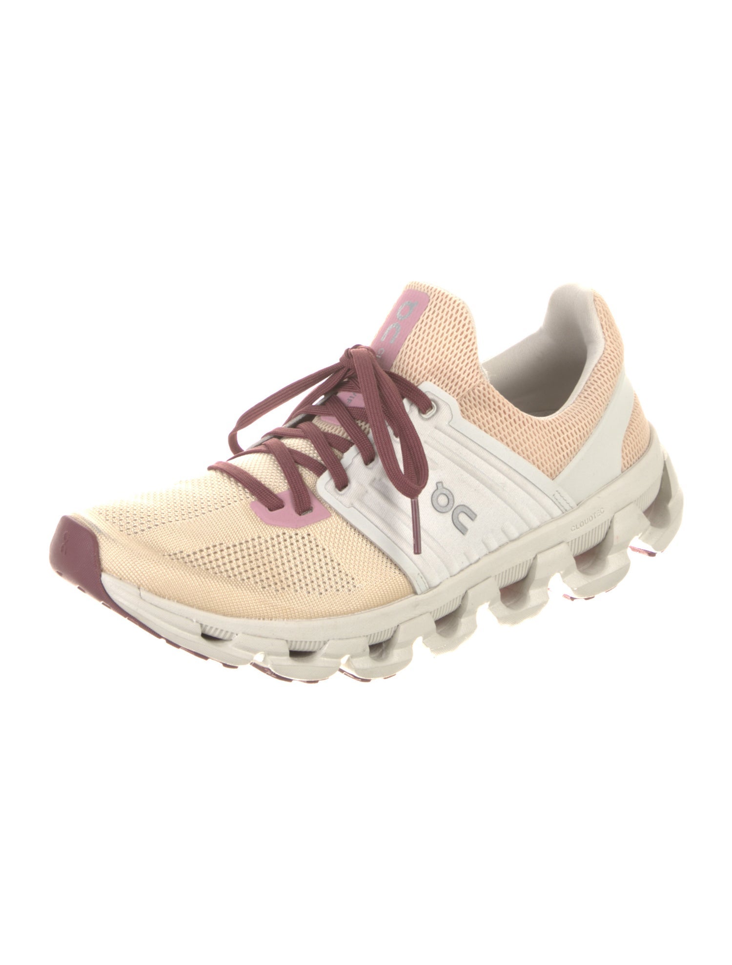 On Mesh Colorblock Pattern Athletic Sneakers