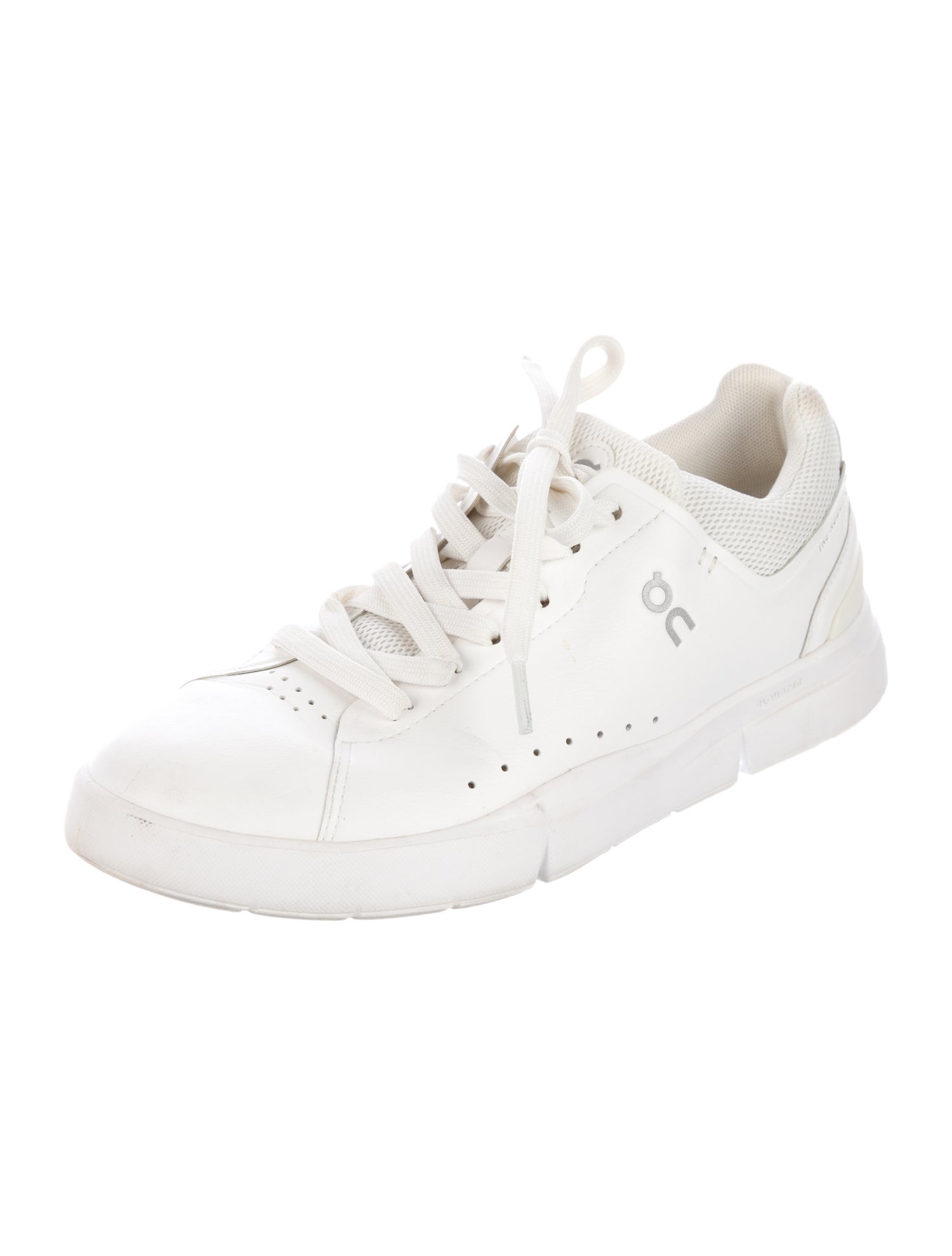 On Leather Mesh Accents Sneakers