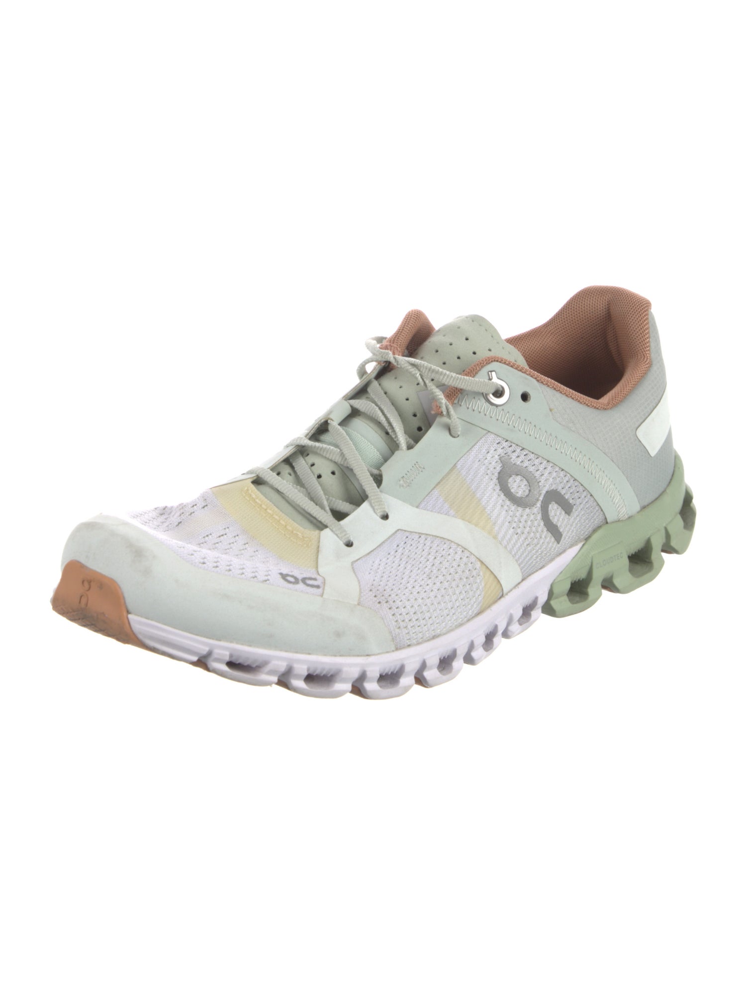 On Mesh Colorblock Pattern Athletic Sneakers