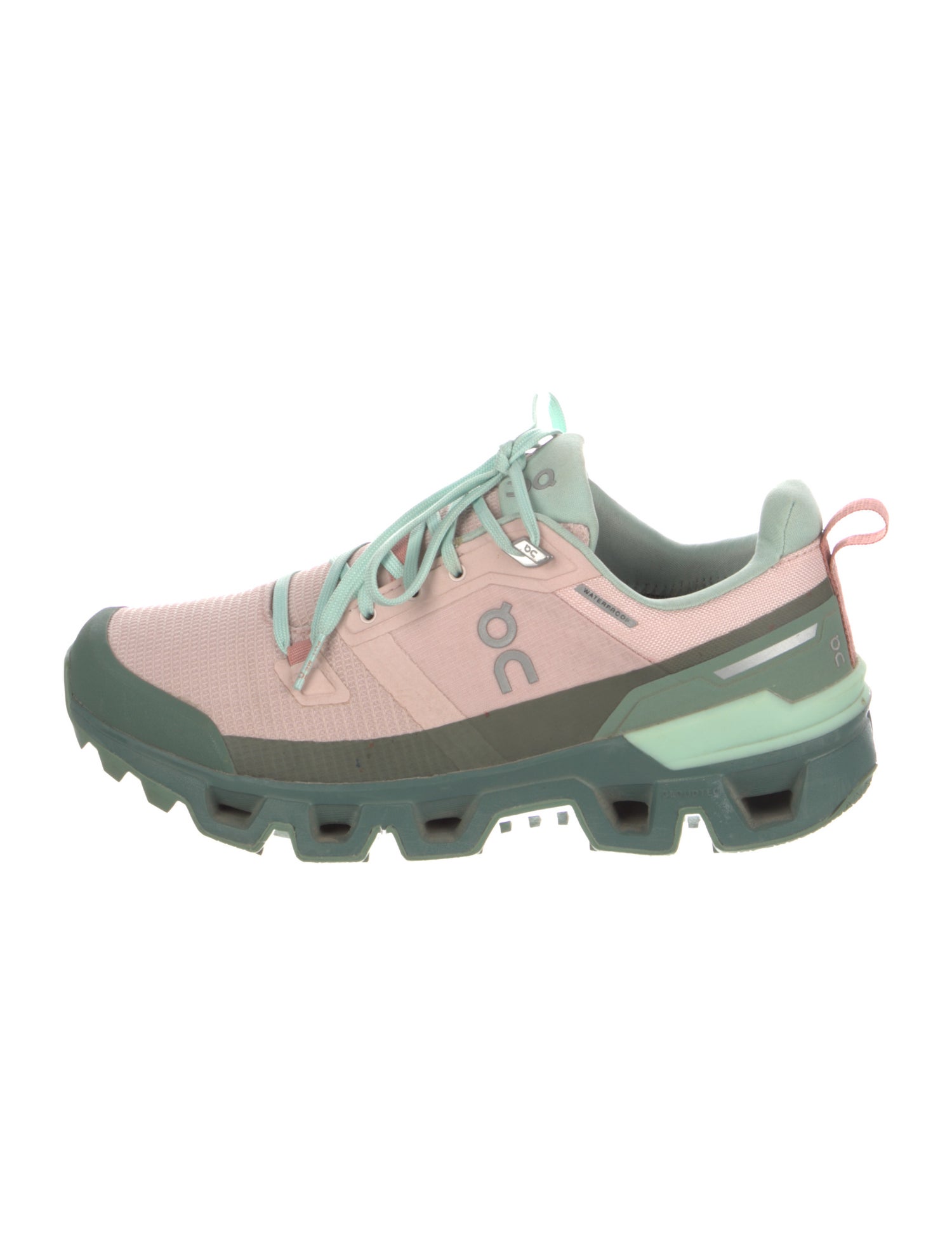 On Mesh Colorblock Pattern Athletic Sneakers