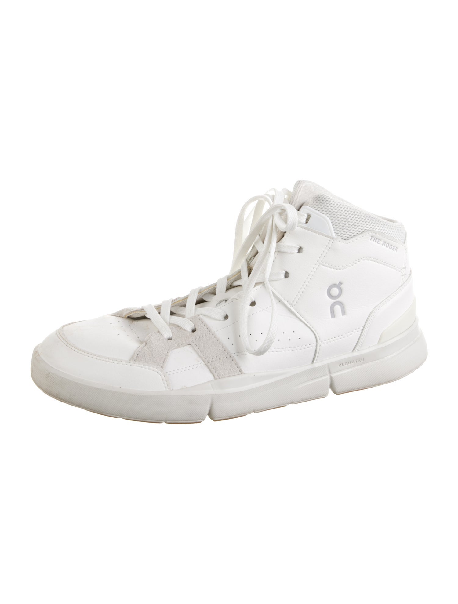 On Leather Colorblock Pattern Sneakers