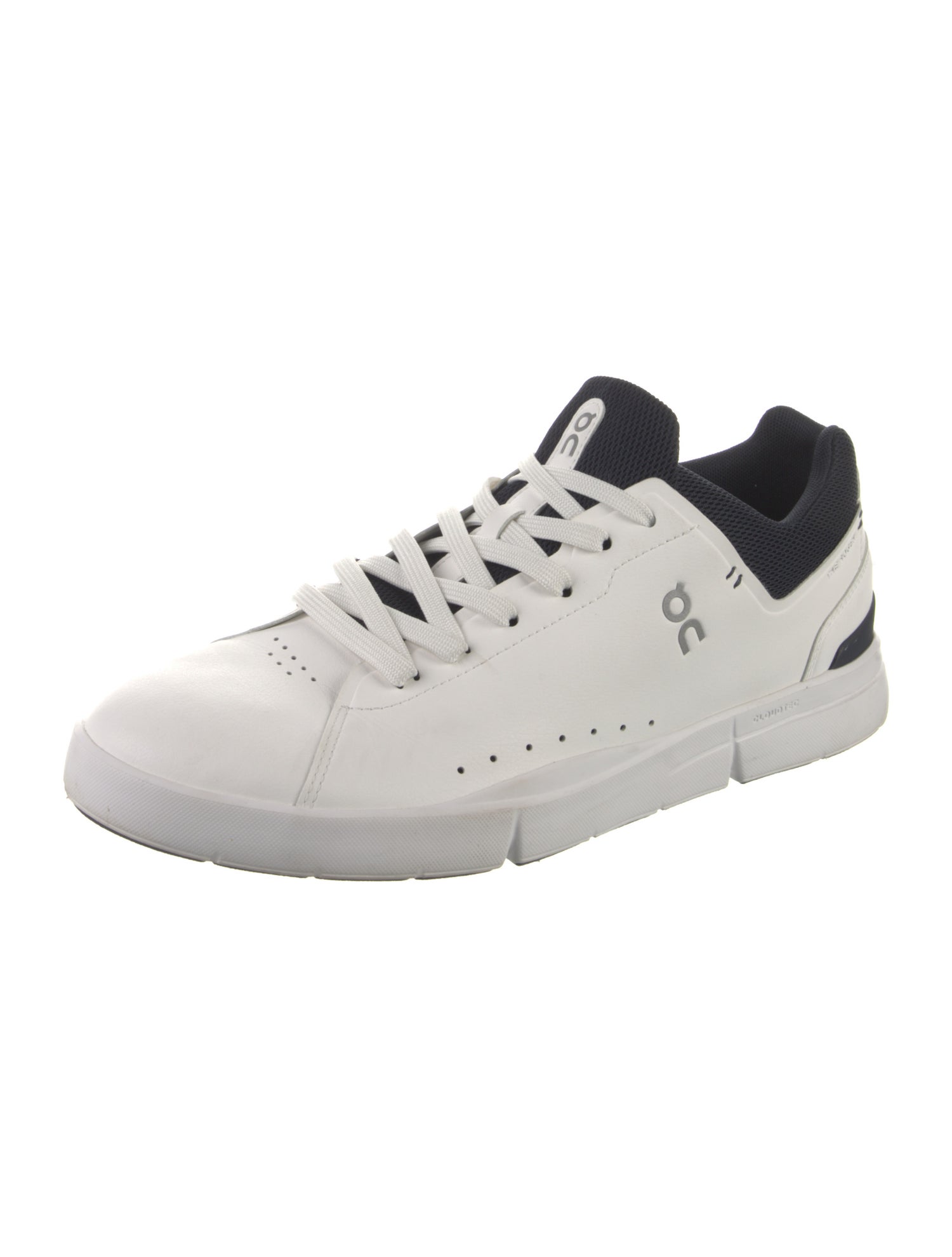 On Leather Colorblock Pattern Athletic Sneakers