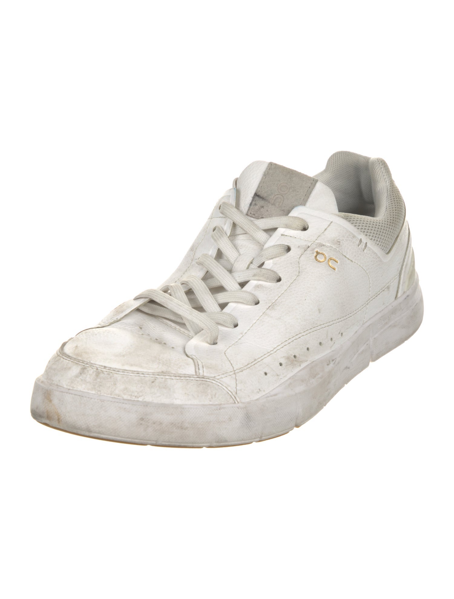 On Leather Mesh Accents Sneakers