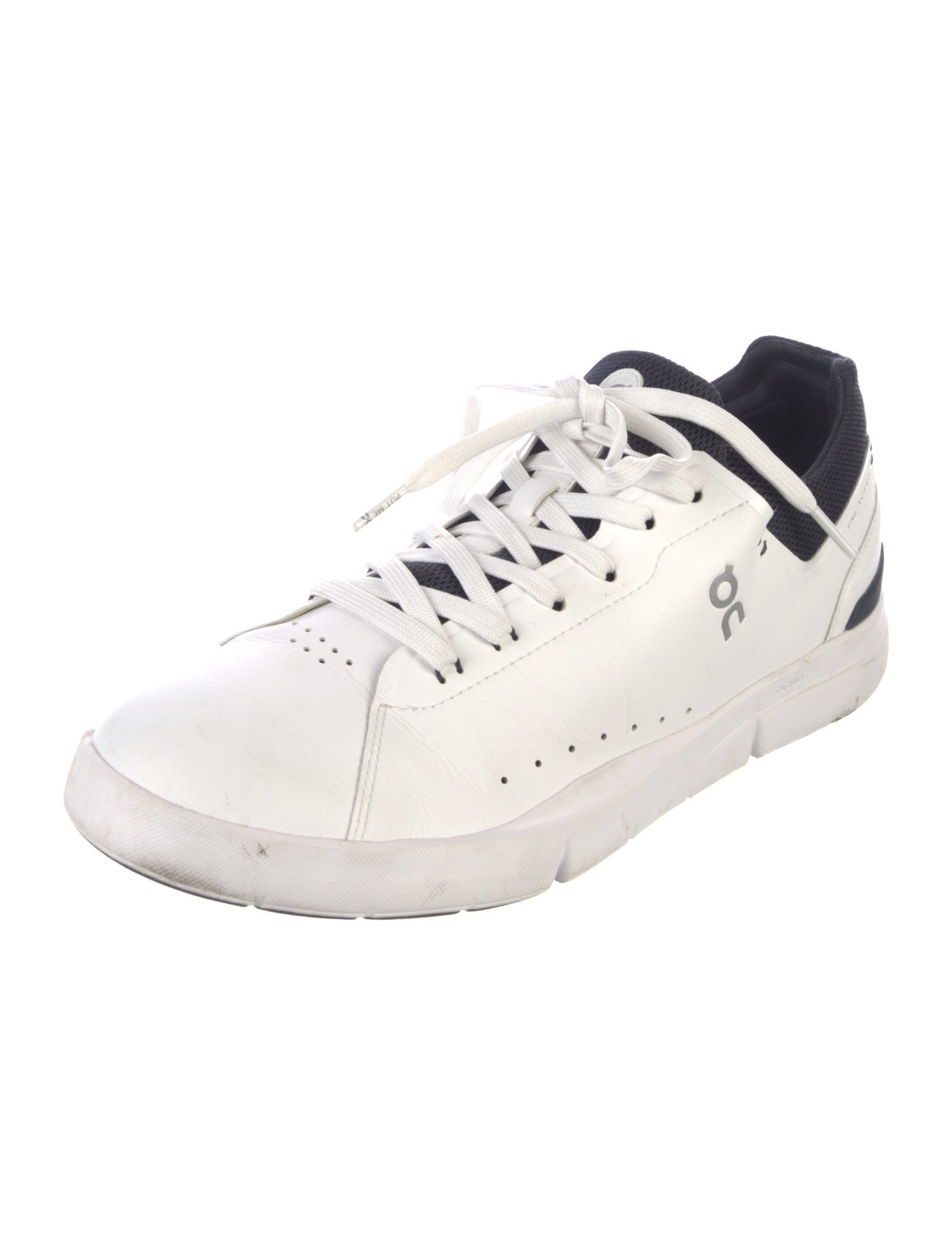 On Leather Colorblock Pattern Sneakers