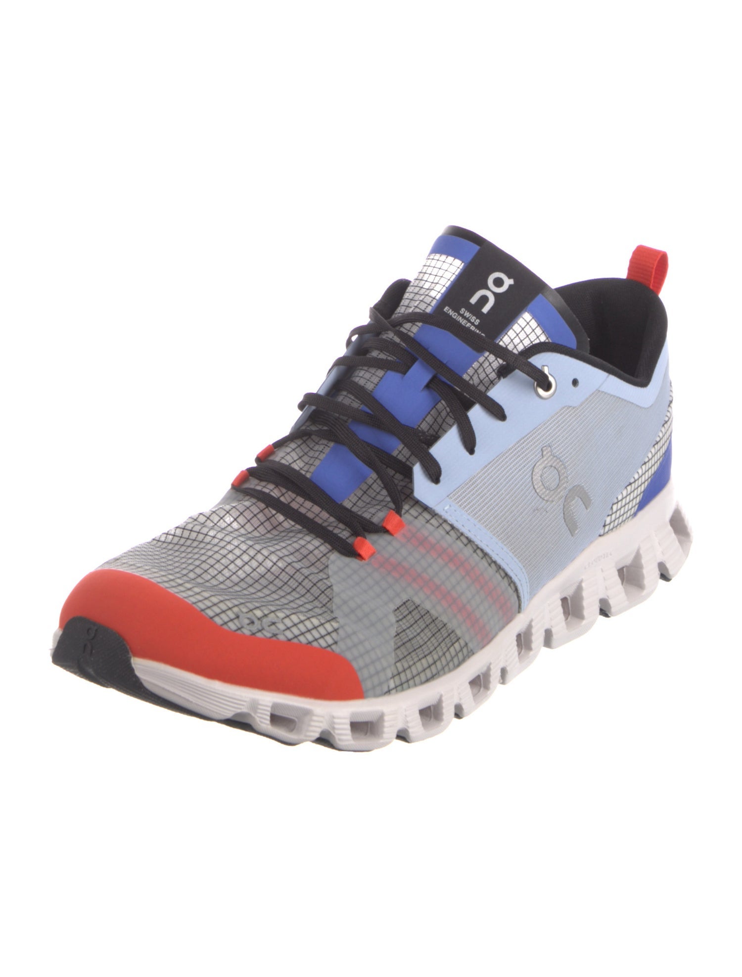 On Nylon Colorblock Pattern Sneakers