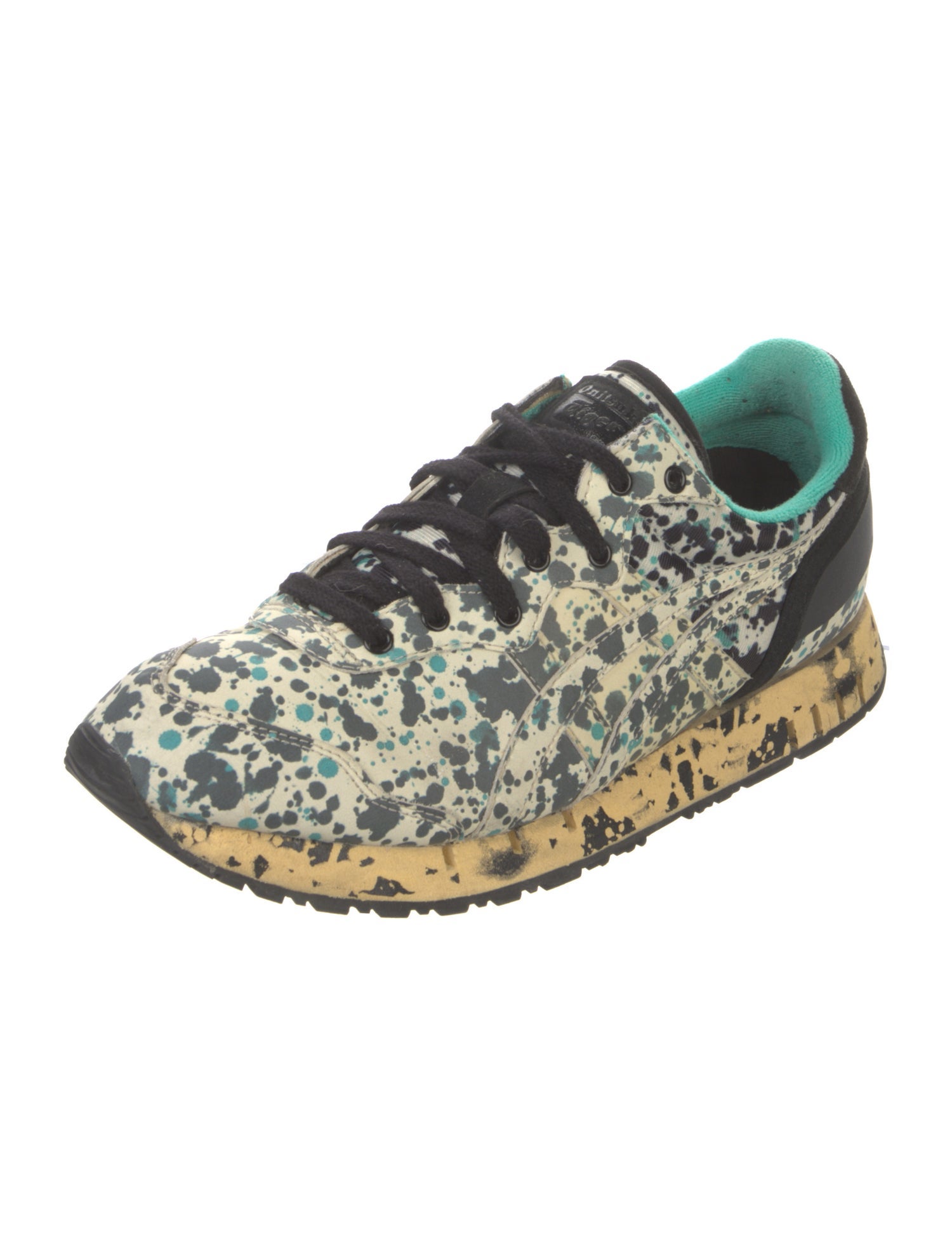 Onitsuka Tiger Leather Printed Sneakers