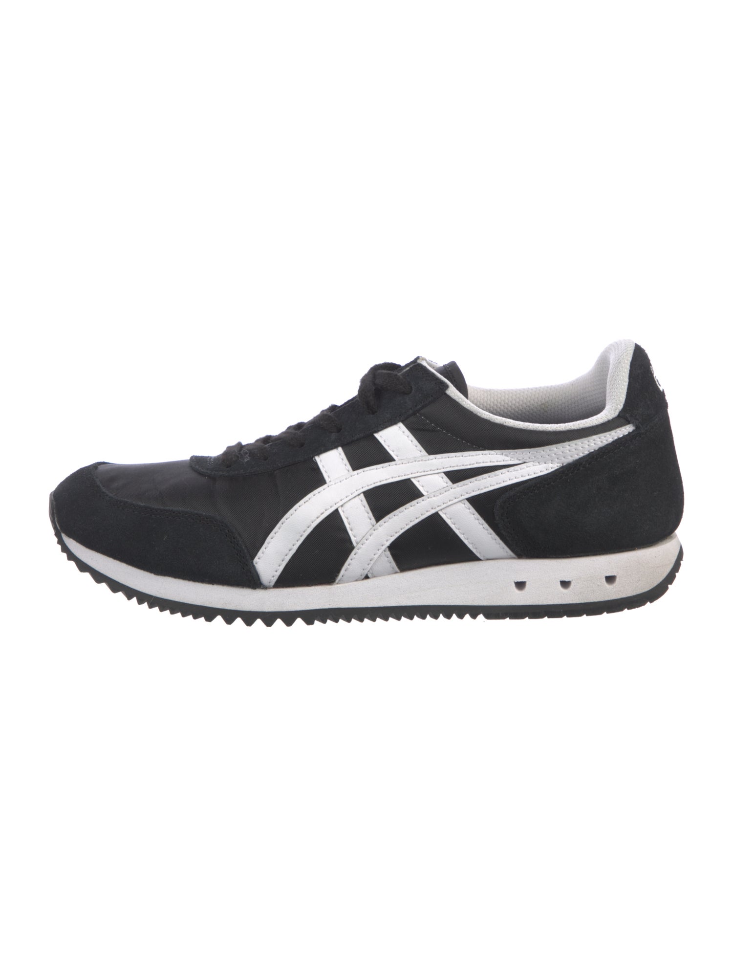 Onitsuka Tiger Leather Colorblock Pattern Sneakers