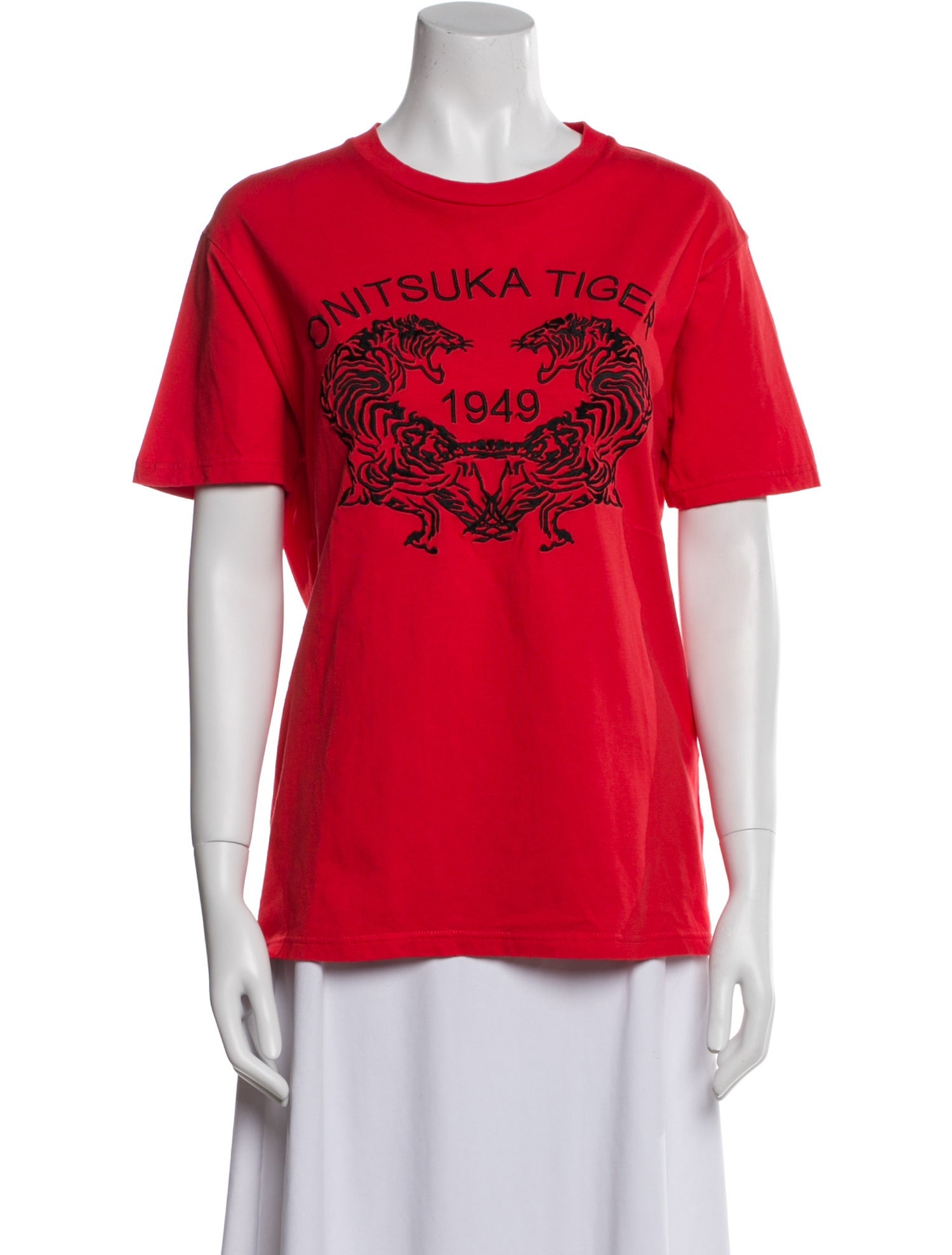 Onitsuka Tiger Graphic Print Crew Neck T-Shirt