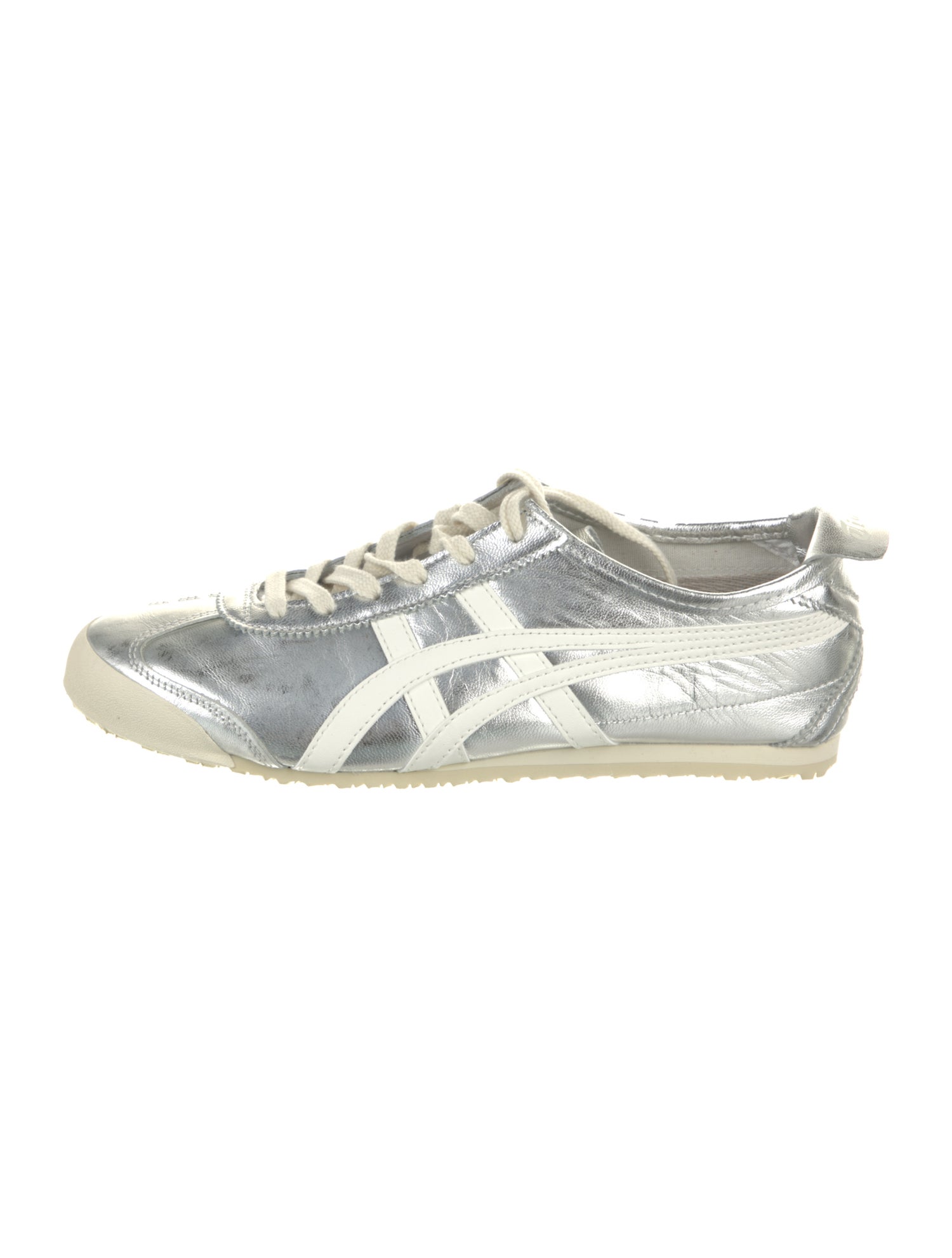 Onitsuka Tiger Leather Colorblock Pattern Sneakers