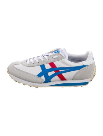 Onitsuka Tiger Leather Colorblock Pattern Sneakers