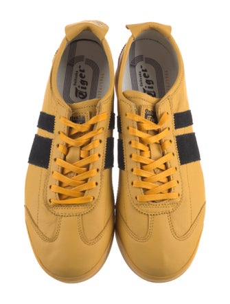 Onitsuka Tiger Leather Colorblock Pattern Sneakers
