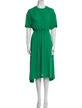 Onitsuka Tiger Crew Neck Midi Length Dress