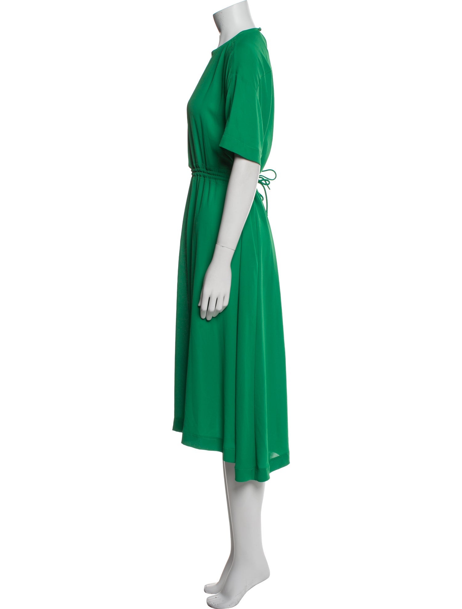 Onitsuka Tiger Crew Neck Midi Length Dress