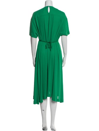 Onitsuka Tiger Crew Neck Midi Length Dress
