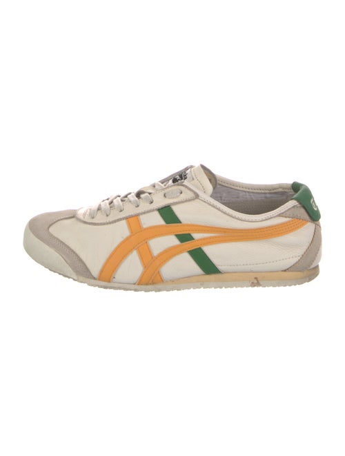 Onitsuka Tiger Leather Colorblock Pattern Sneakers