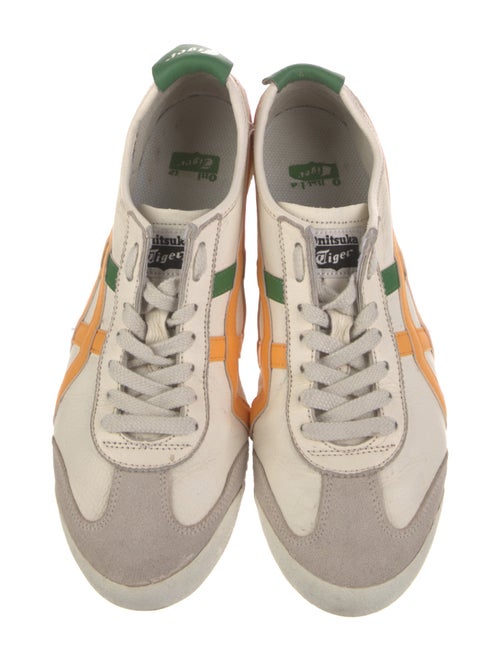 Onitsuka Tiger Leather Colorblock Pattern Sneakers