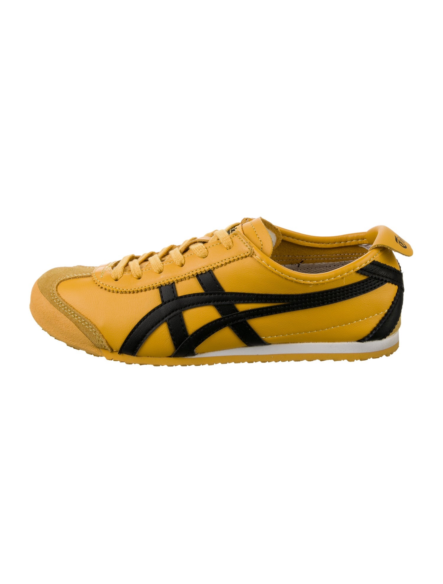 Onitsuka Tiger Leather Colorblock Pattern Sneakers