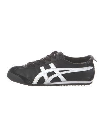 Onitsuka Tiger Leather Colorblock Pattern Sneakers