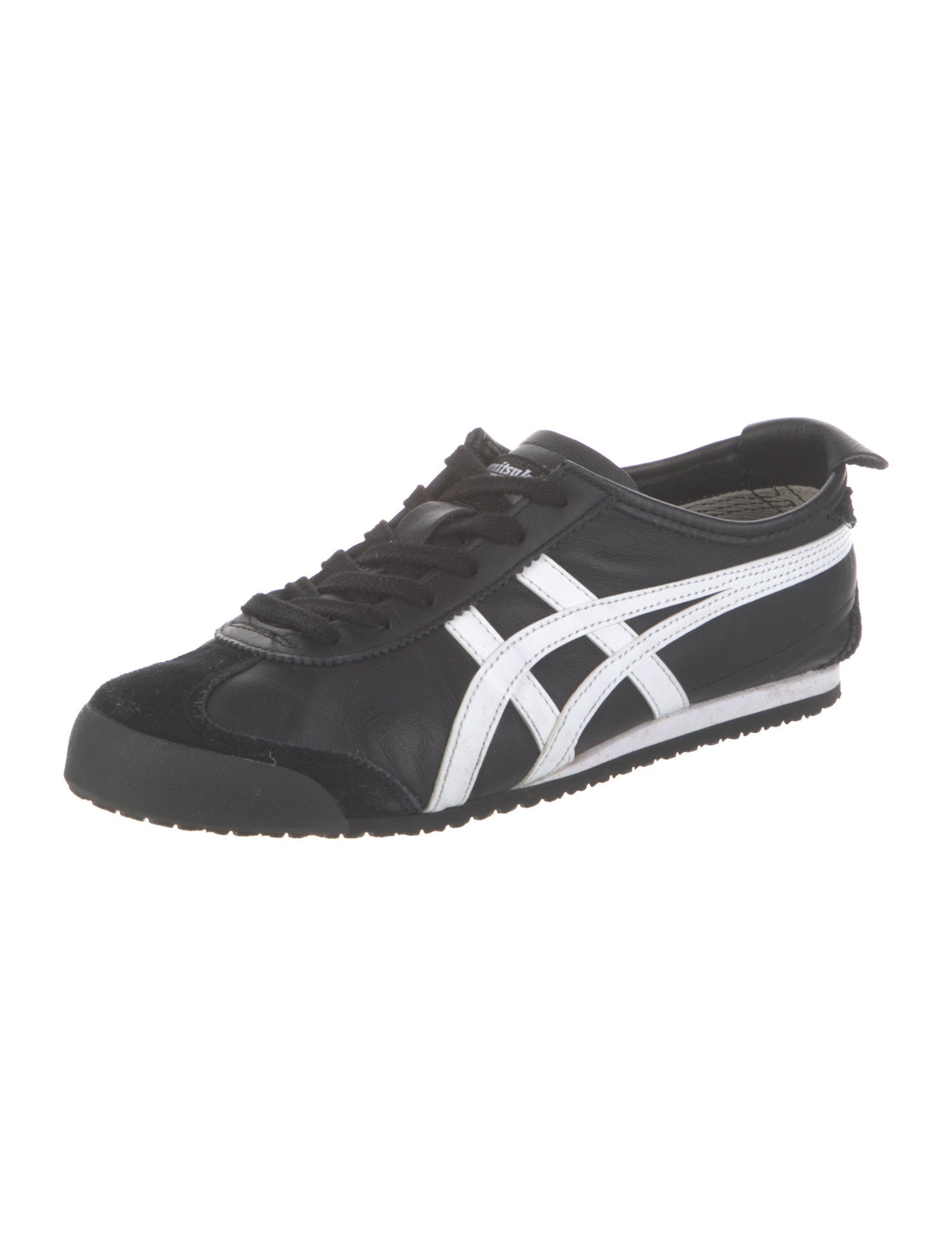 Onitsuka Tiger Leather Colorblock Pattern Sneakers