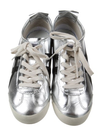 Onitsuka Tiger Leather Striped Sneakers