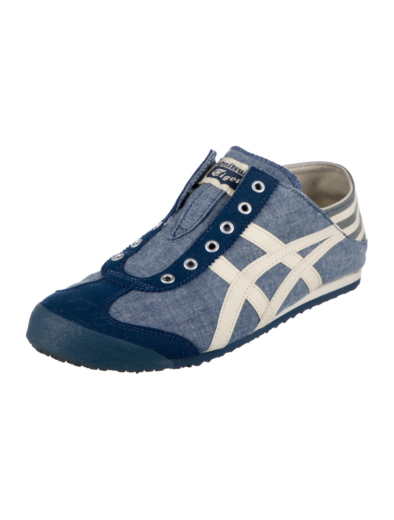Onitsuka Tiger Canvas Colorblock Pattern Sneakers