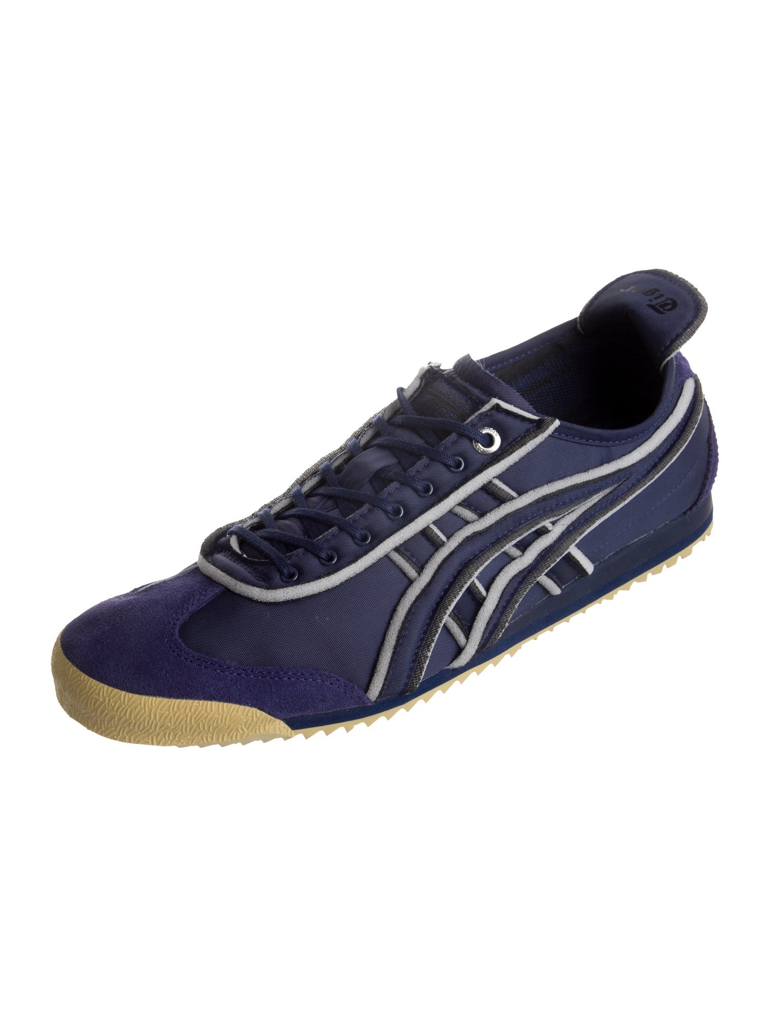 Onitsuka Tiger Canvas Striped Athletic Sneakers