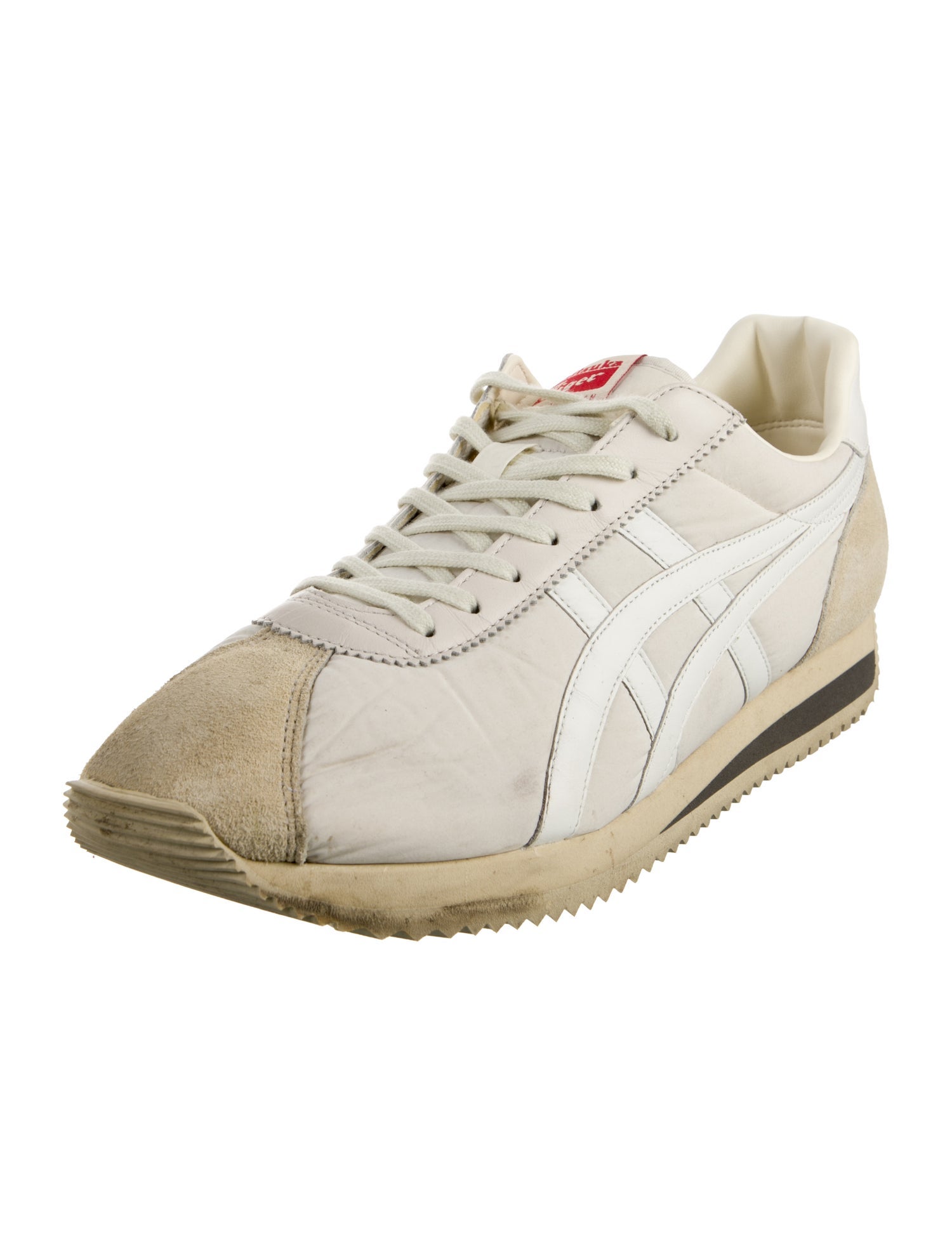 Onitsuka Tiger Leather Printed Athletic Sneakers