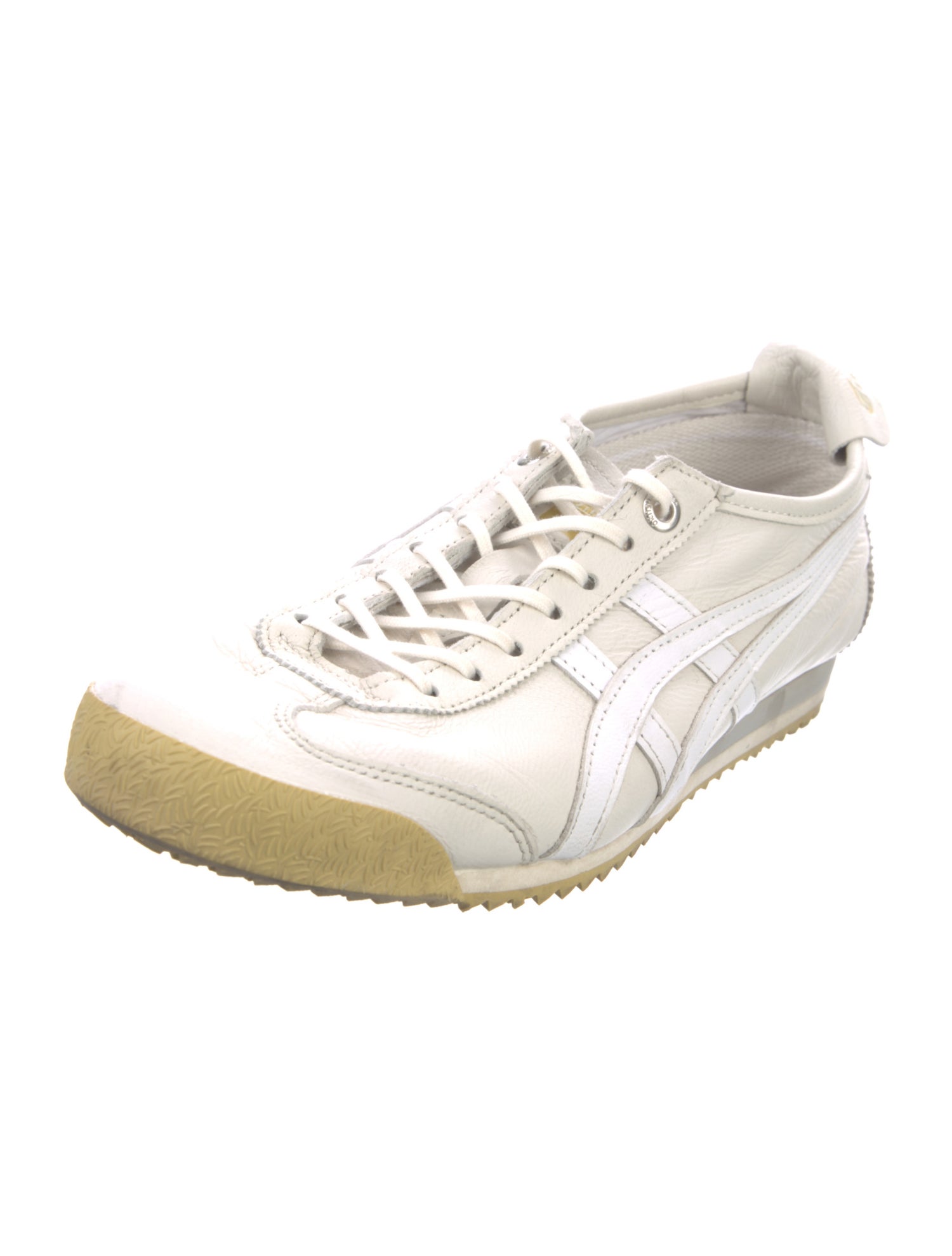 Onitsuka Tiger Leather Colorblock Pattern Oxfords
