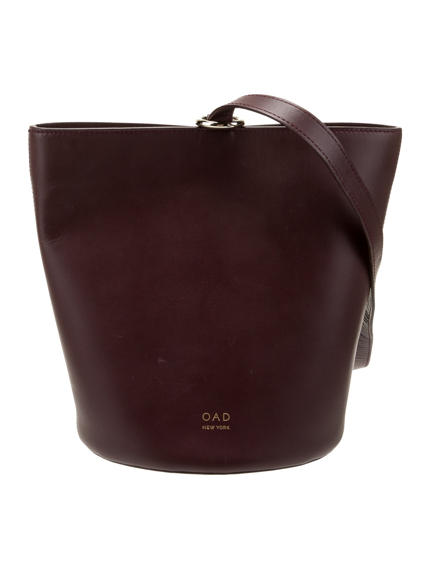 OAD New York Leather Bucket Bag Brown Bucket Bags, Handbags