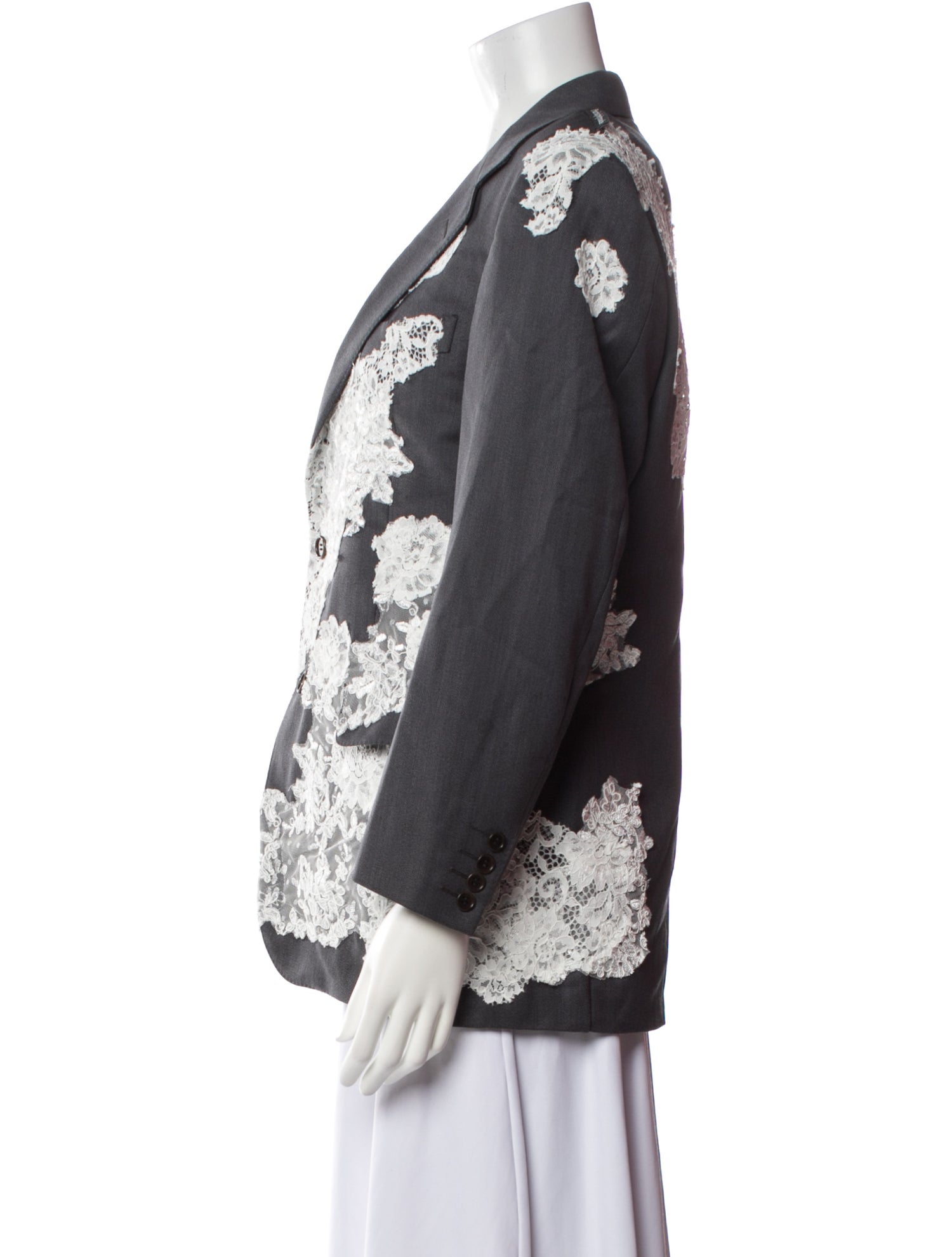 1/OFF Virgin Wool Floral Print Blazer