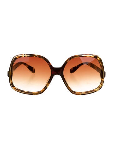 Oliver Peoples Oversize Tortoiseshell Sunglasses