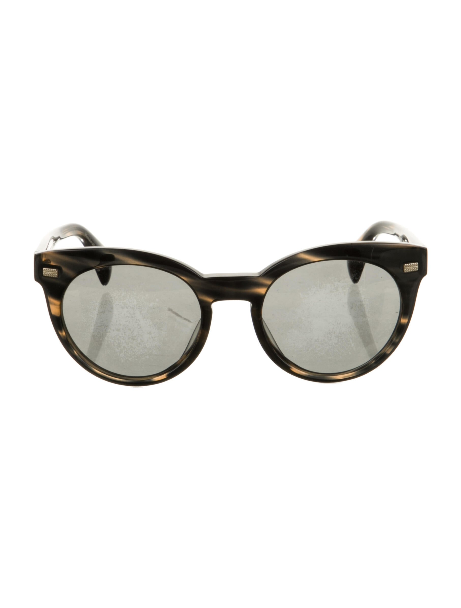 Oliver Peoples Round Mirrored Sunglasses