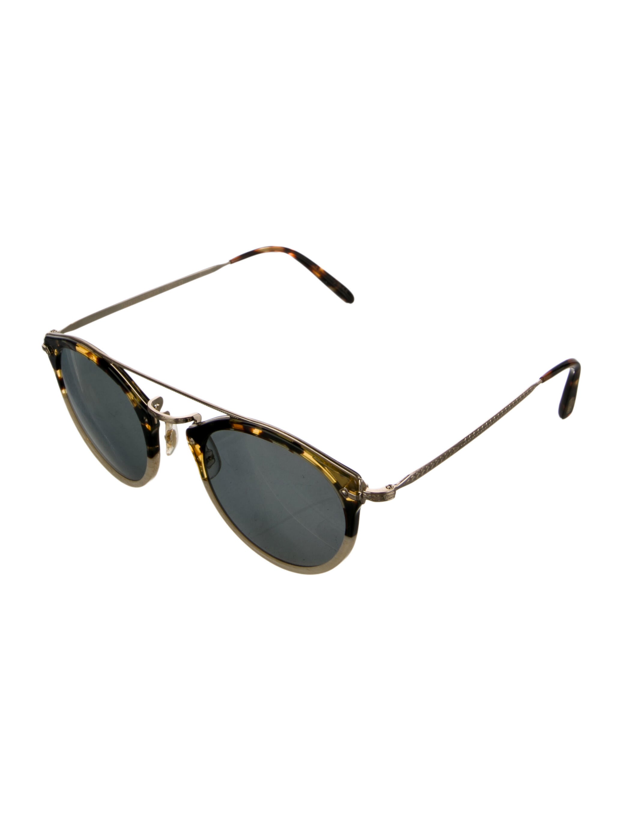 Oliver Peoples Round Mirrored Sunglasses
