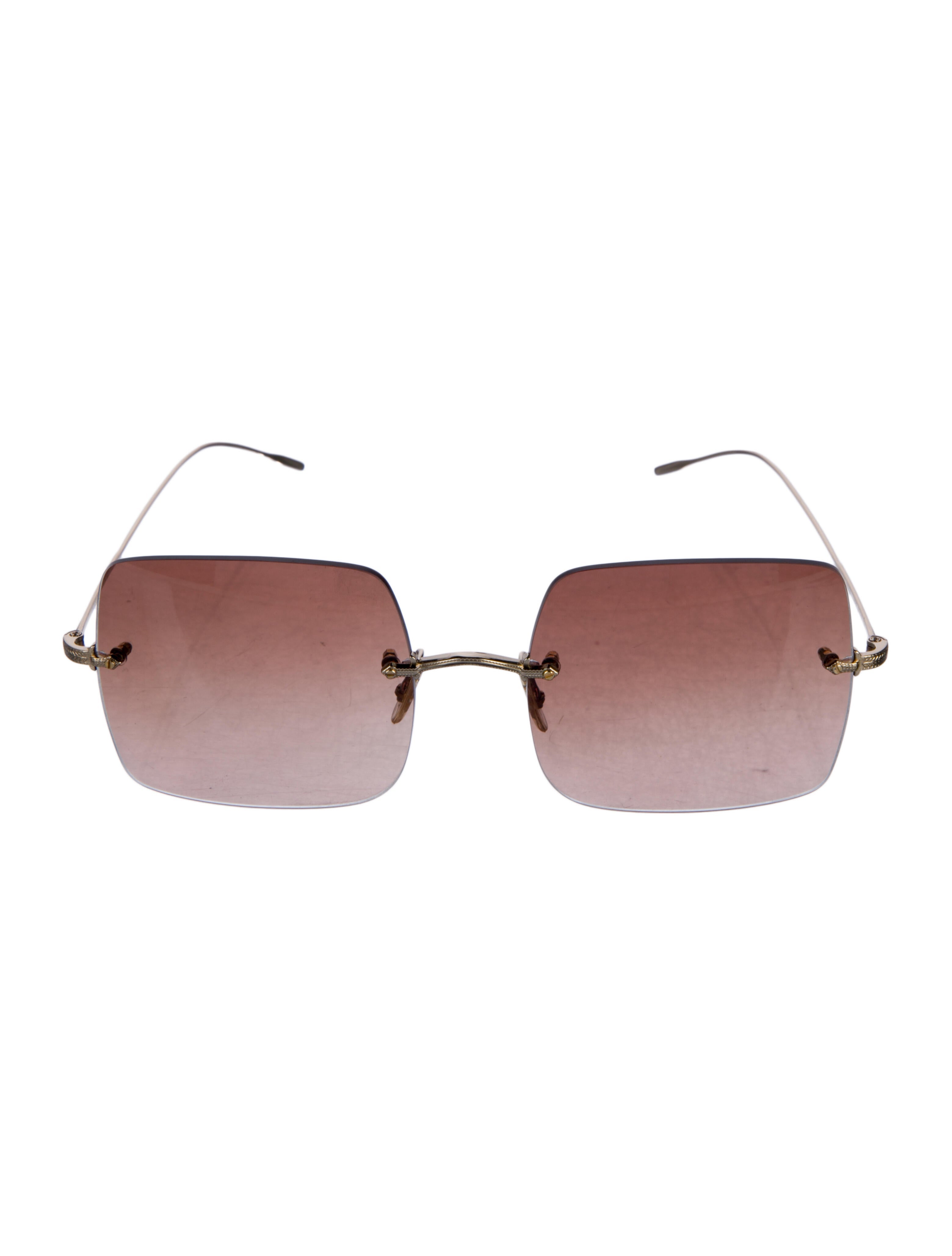Oliver Peoples Square Tinted Sunglasses