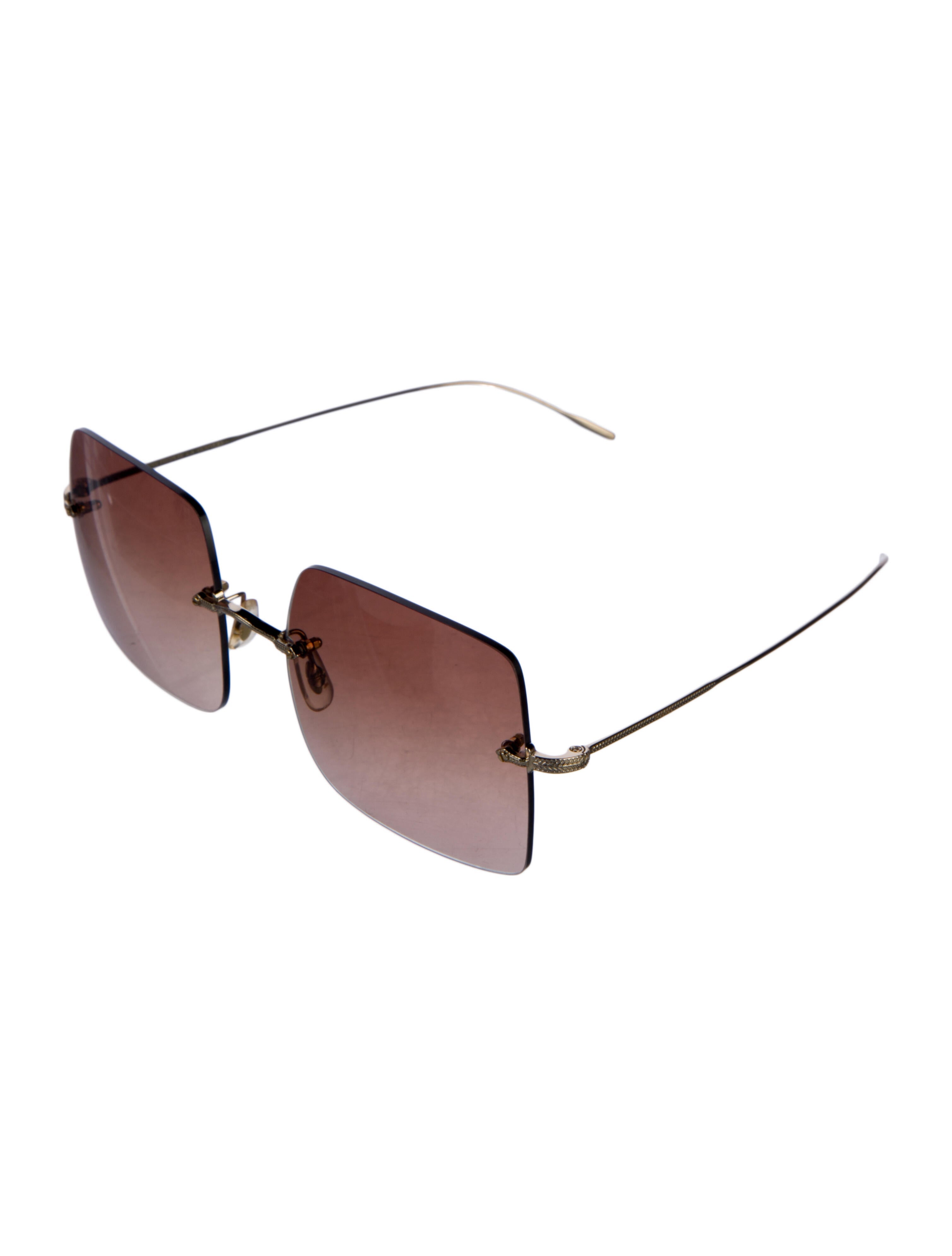 Oliver Peoples Square Tinted Sunglasses