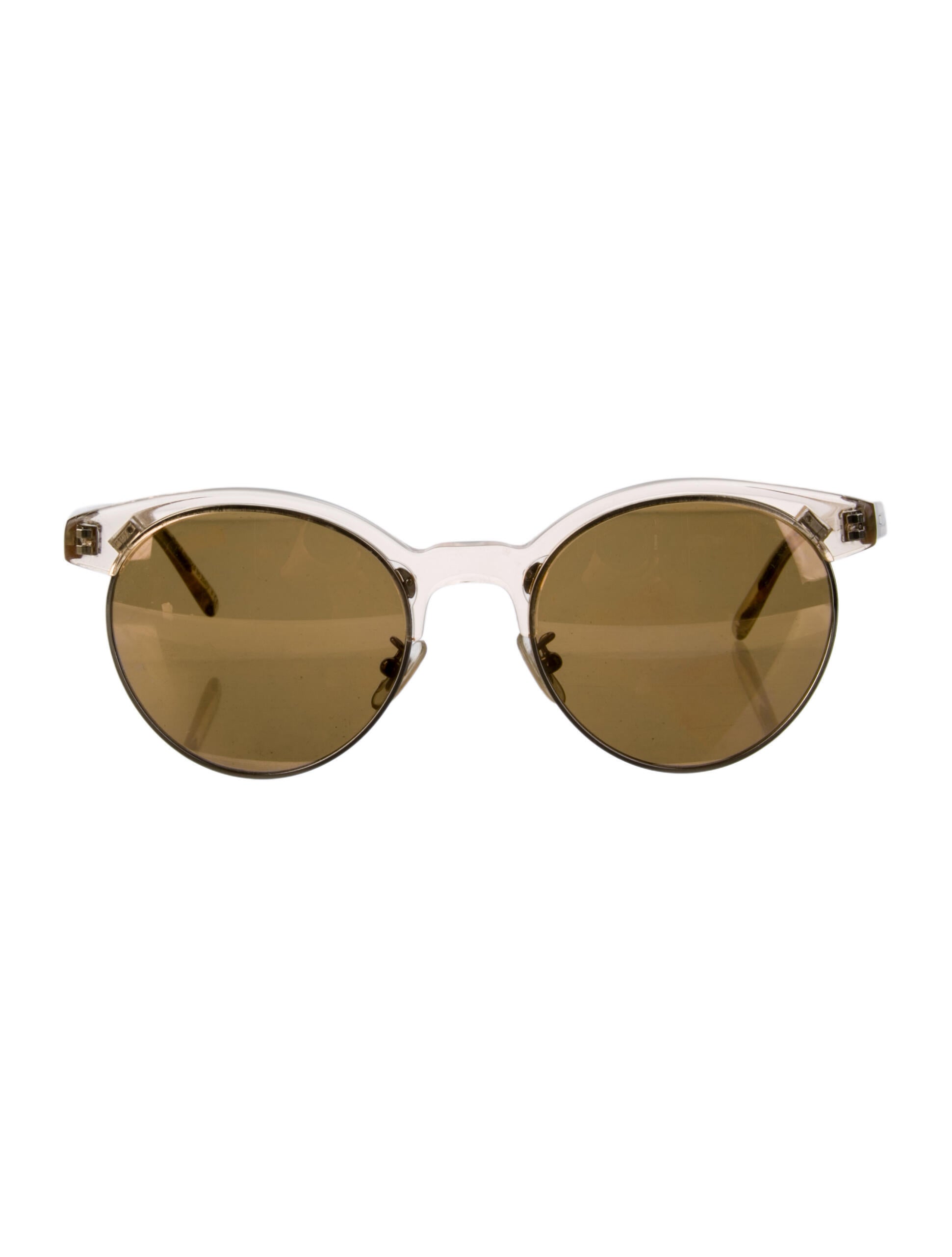 Oliver Peoples Round Mirrored Sunglasses